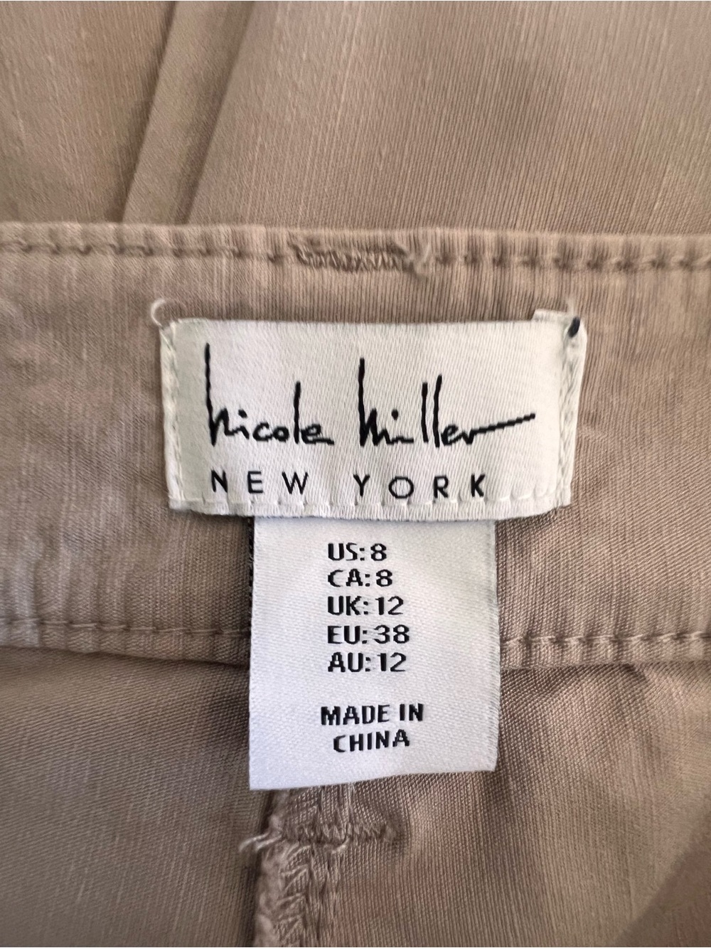 Nicole Miller New York Wide Leg Crop Pants Women’s Size 8 - Picture 2 of 7